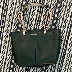 Michael Kors Forest Green Tote with Light Handles